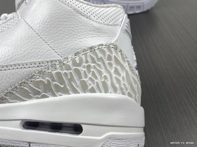 Rep White' Retro Jordan 3 PS 'Triple Air 429487-111 0707